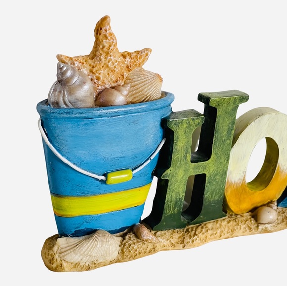 Hope Figurine Statue Beach Nautical Seaside Decor Sign 11" Long - Picture 2 of 7